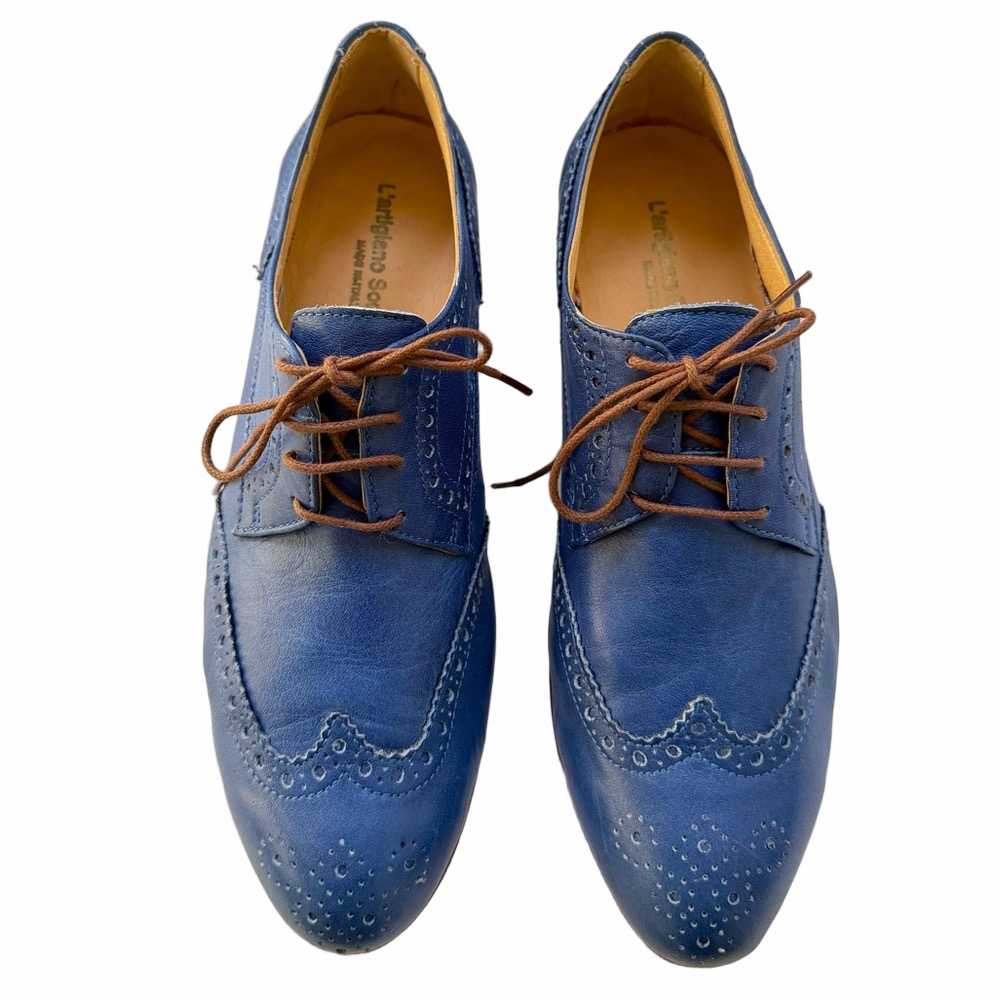 L’artigiano Sorrentino Blue Size 40
US 9 Oxford Shoes Leather Lace Up Classic - Picture 2 of 16